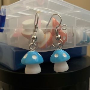 Options(pink, red, orange, green, yellow, blue, purple) (hook, hoop, or clip on)